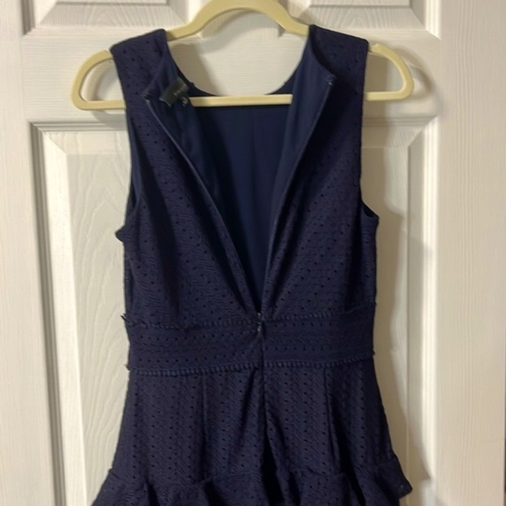 ⭐️ Adelyn Rae dark navy blue lace dress - size small - Picture 5 of 11